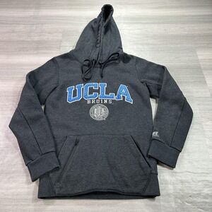 UCLA Bruins Hoodie Mens XS Gray NCAA Football Russell Athletic Sweatshirt